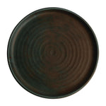 Assiettes plates vert bronze Olympia Canvas 265mm (lot de 6) — FA324