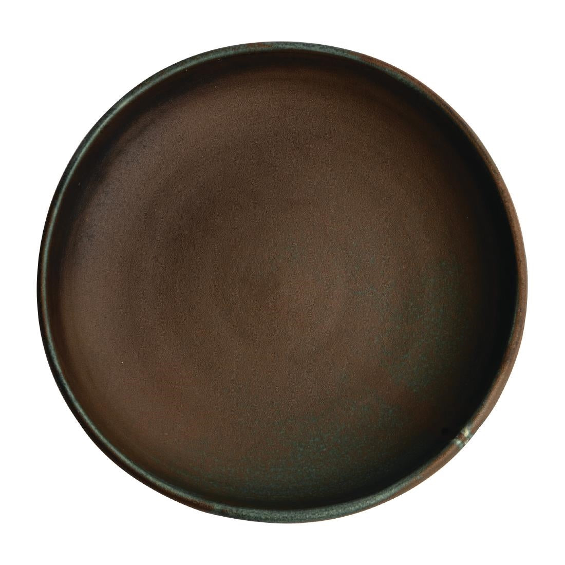 Assiettes creuses calottes vert bronze Olympia Canvas 230mm (lot de 6) — FA327