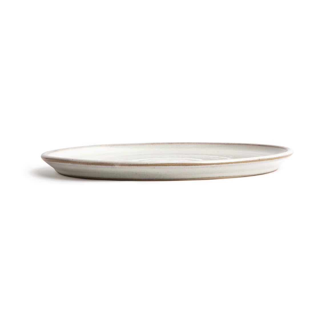 Assiettes plates blanc Murano Olympia Canvas 265mm (lot de 6) — FA331