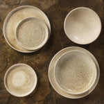 Assiettes plates beige moucheté Olympia Canvas 180mm (lot de 6) — FA337