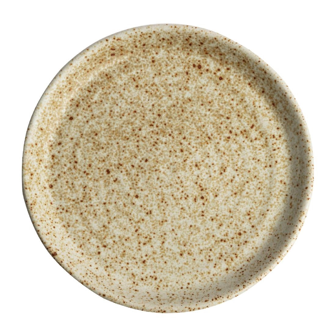 Assiettes plates beige moucheté Olympia Canvas 180mm (lot de 6) — FA337