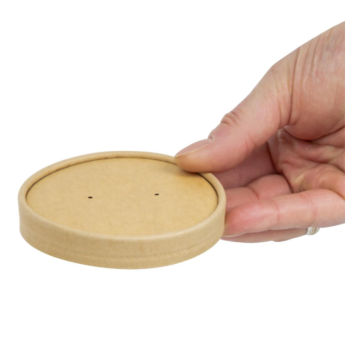 Couvercles pour bols à soupe kraft micro-ondables recyclables Colpac 450ml (lot de 500) — FA368