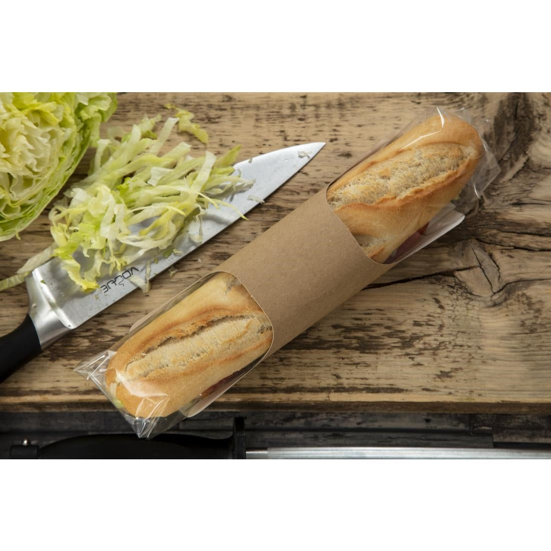 Sachets baguette kraft recyclables Colpac Clasp Clip (lot de 500) — FA386