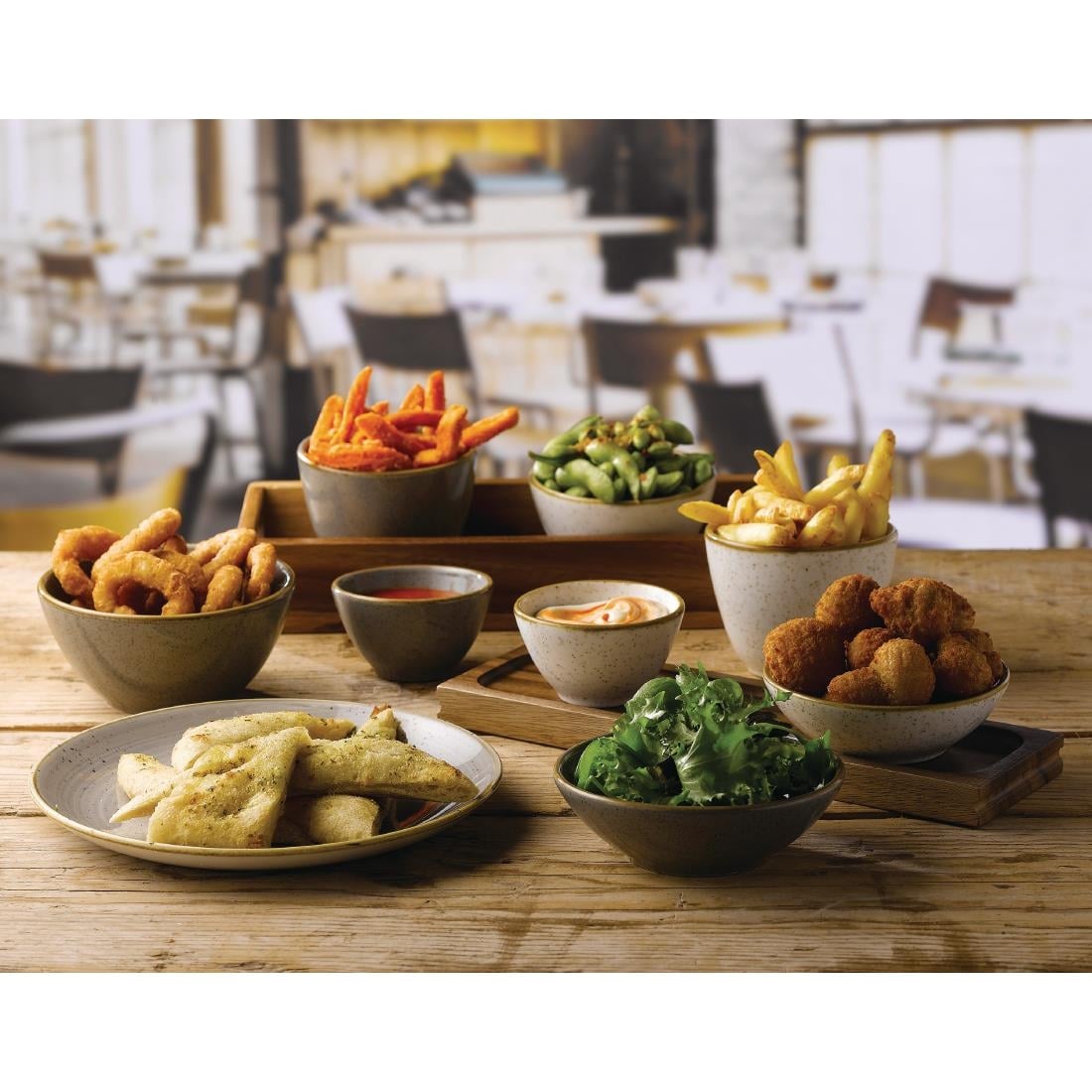 Pots à sauce Churchill Stonecast Grey 70mm (Lot de 12) — FA584
