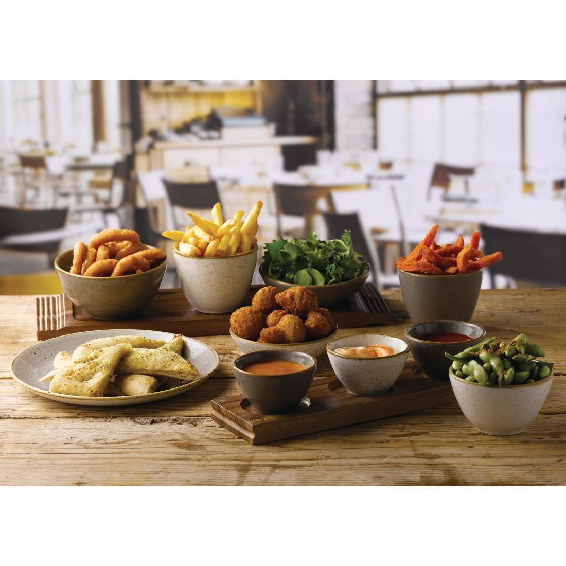 Pots à sauce Churchill Stonecast Barley White 110ml (Lot de 12) — FA644