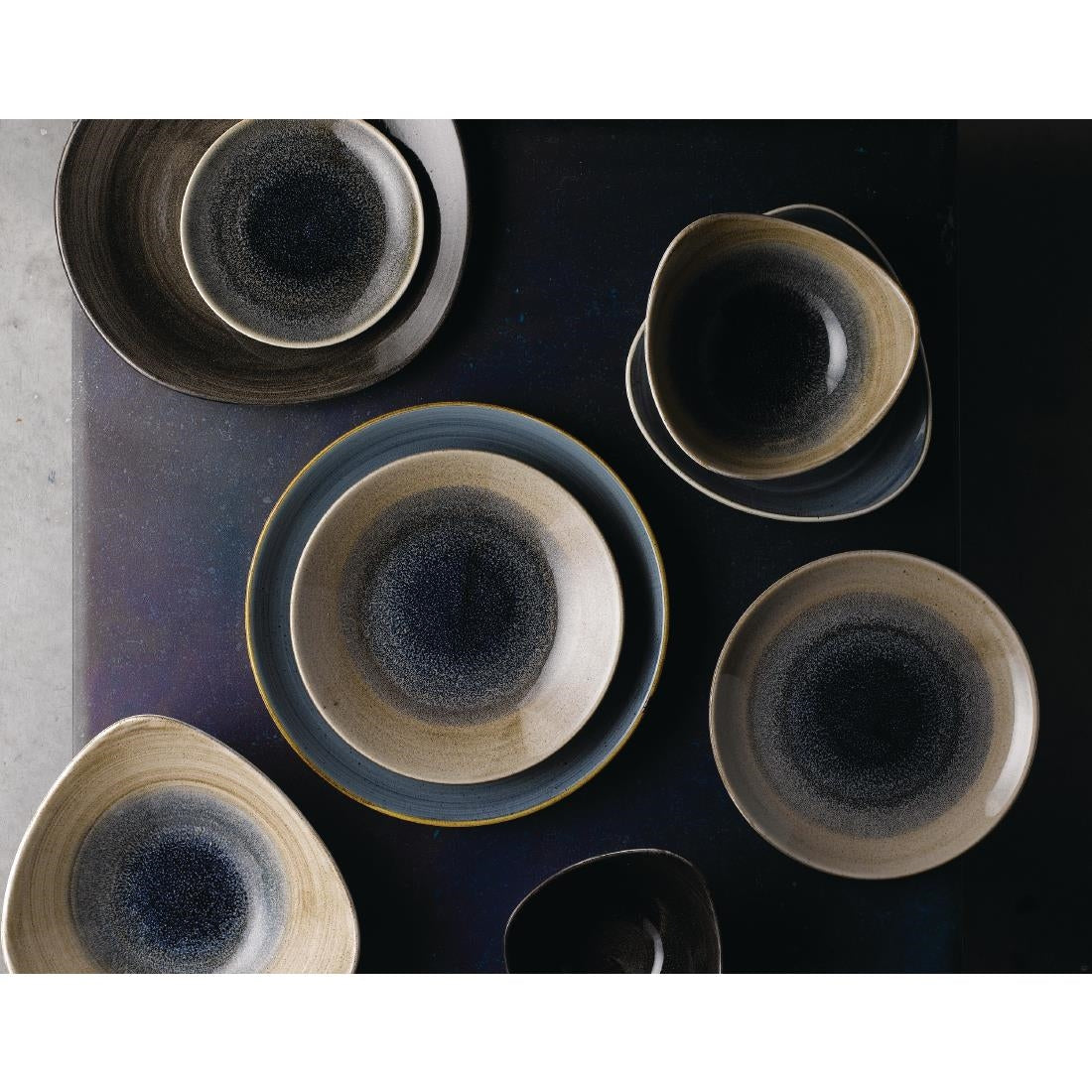 Assiettes plates Churchill Vintage Prints Rose ChintzGrey 210mm (Lot de 6) — DA666