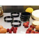 Cercles à tarte Exoglass Matfer Bourgeat 80 mm (lot de 6) — FA984