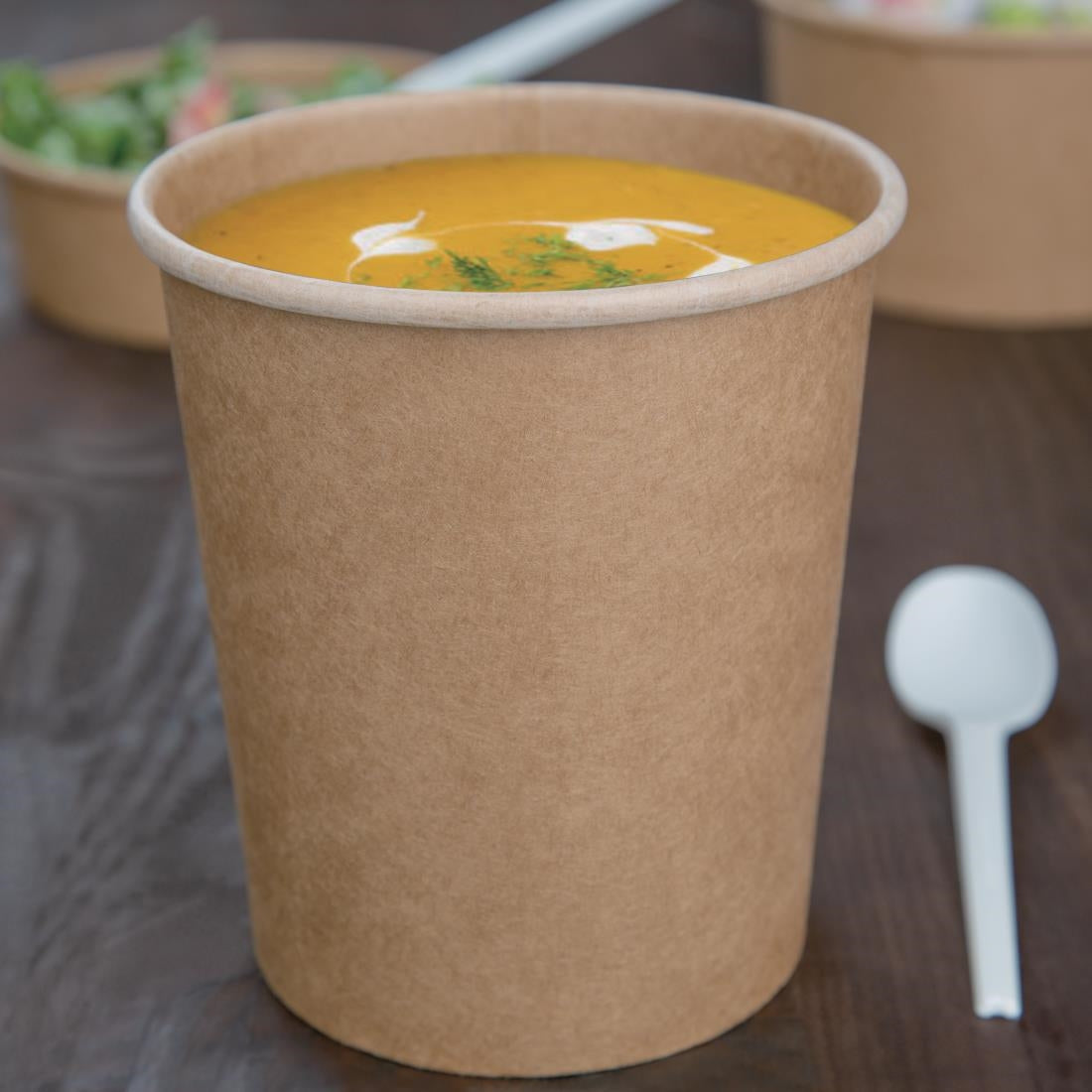 Pots à soupe compostables en PLA Fiesta Compostable 910ml (lot de 500) — FB168