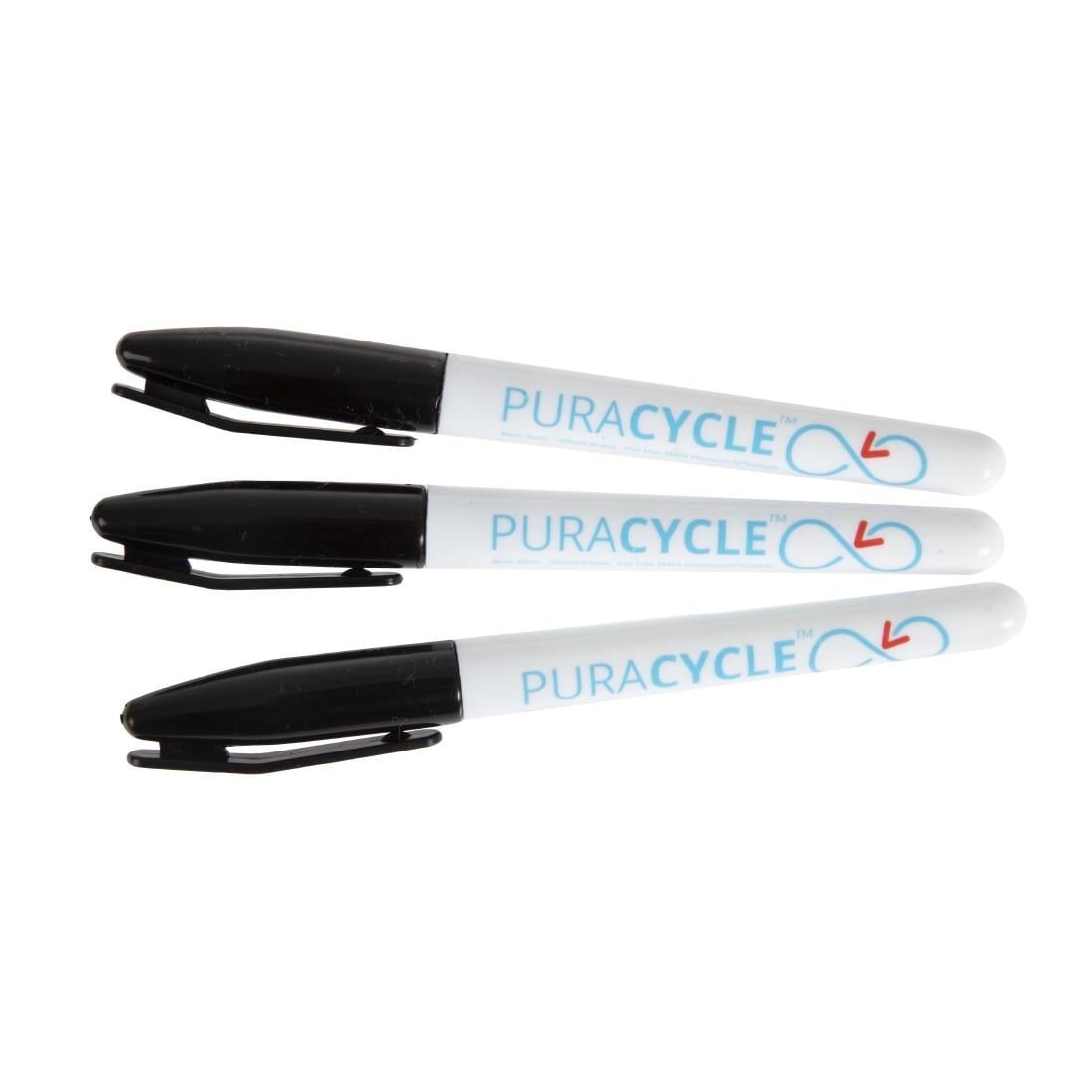 Marqueurs noirs alimentaires permanents Puracycle (lot de 3) — FB284