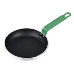 Poêle aluminium antiadhésive Teflon Platinum Plus Hygiplas avec manche vert 200mm — FB470