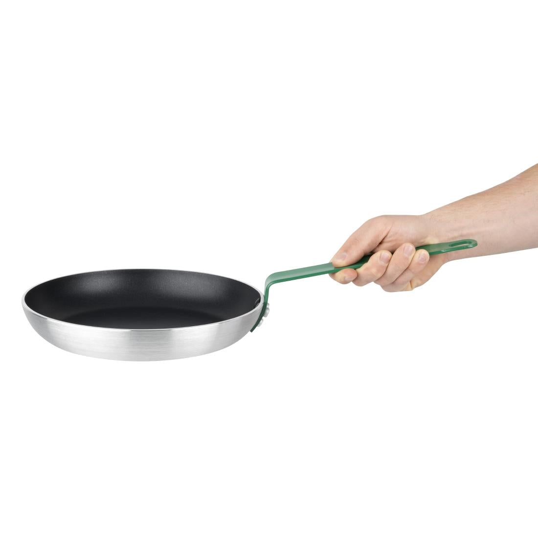 Poêle en aluminium antiadhésive Hygiplas Teflon Platinum Plus 280mm verte — HT963