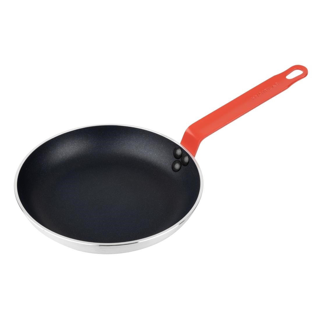 Poêle en aluminium antiadhésive Hygiplas Teflon Platinum Plus avec poignée rouge 24cm — HT965