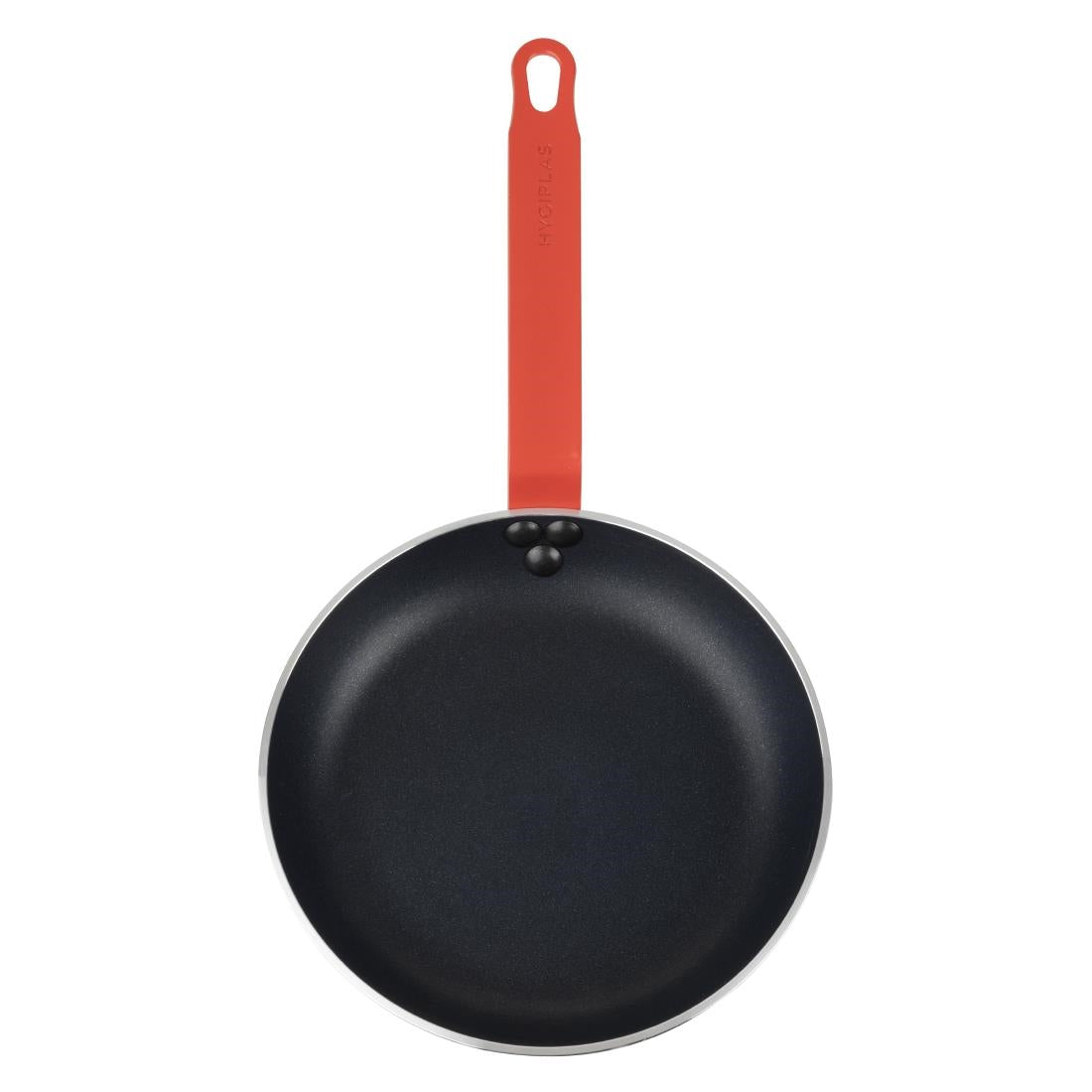 Poêle en aluminium antiadhésive Hygiplas Teflon Platinum Plus avec poignée rouge 24cm — HT965