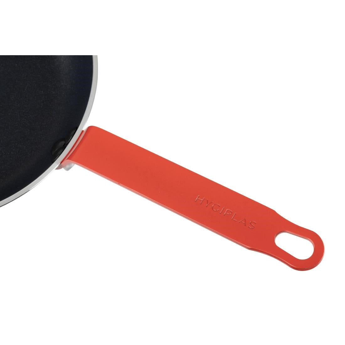 Poêle en aluminium antiadhésive Hygiplas Teflon Platinum Plus avec poignée rouge 24cm — HT965