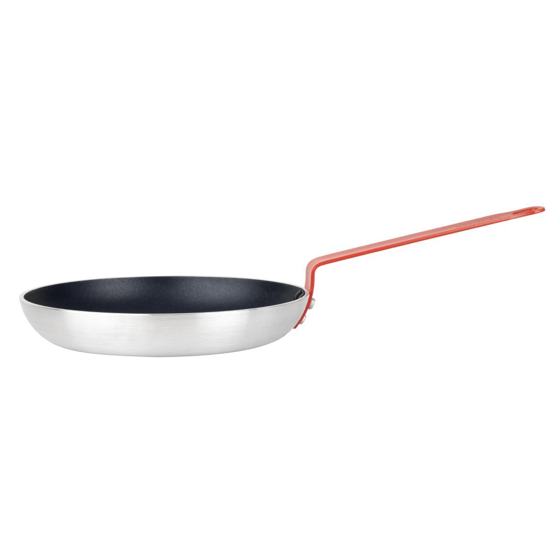 Poêle aluminium antiadhésive Teflon Platinum Plus Hygiplas avec manche rouge 280mm — HT966