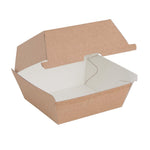Petites boîtes hamburger compostables kraft Fiesta Compostable 105mm (lot de 200) — FB664