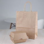 Petites boîtes hamburger compostables kraft Fiesta Compostable 105mm (lot de 200) — FB664