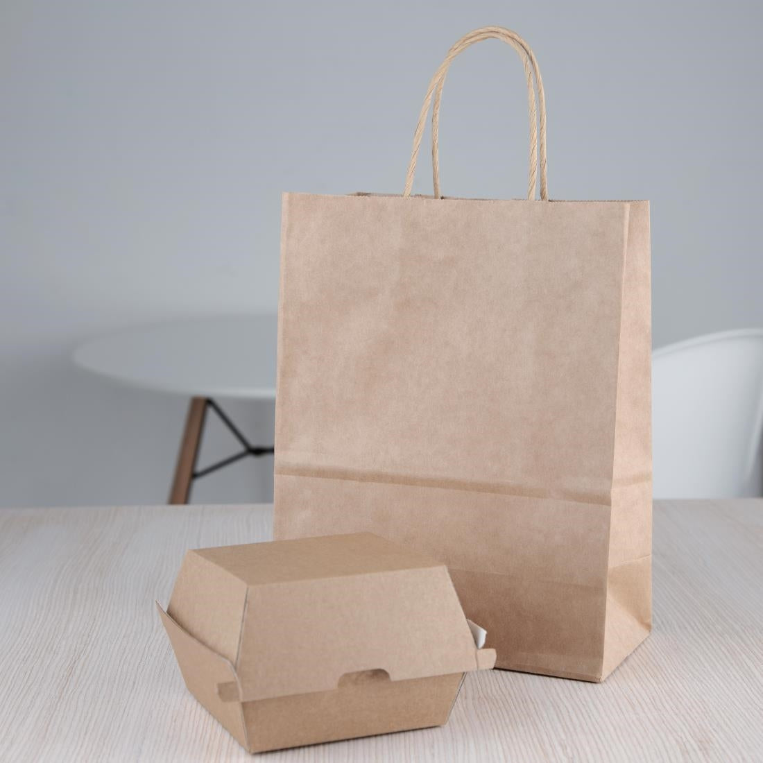 Petites boîtes hamburger compostables kraft Fiesta Compostable 105mm (lot de 200) — FB664