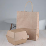Grandes boîtes hamburger compostables kraft Fiesta Compostable 112mm (lot de 150) — FB665