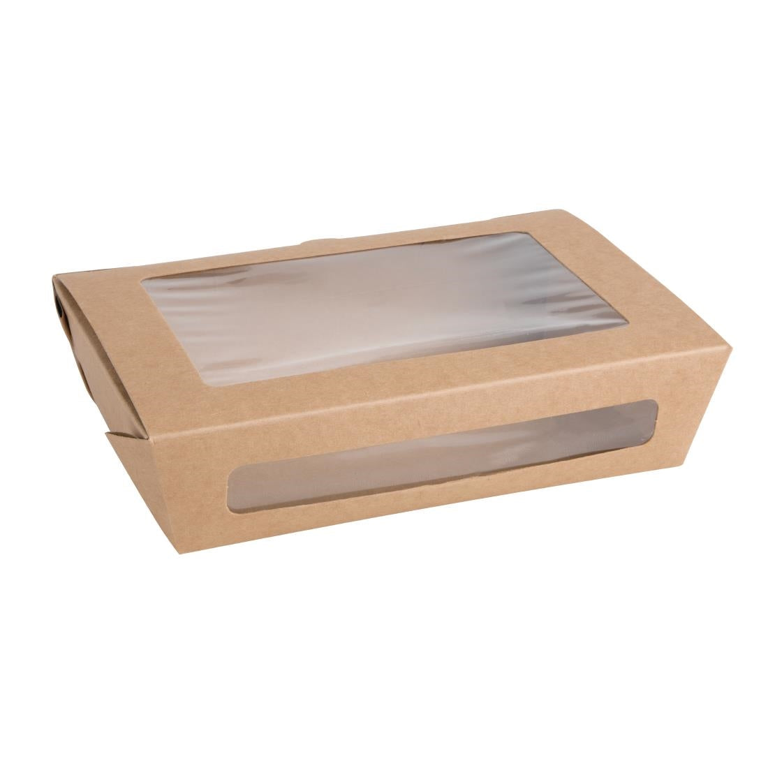 Boîtes salade compostables avec fenêtre en PLA Fiesta Compostable 1200ml (lot de 200) — FB677