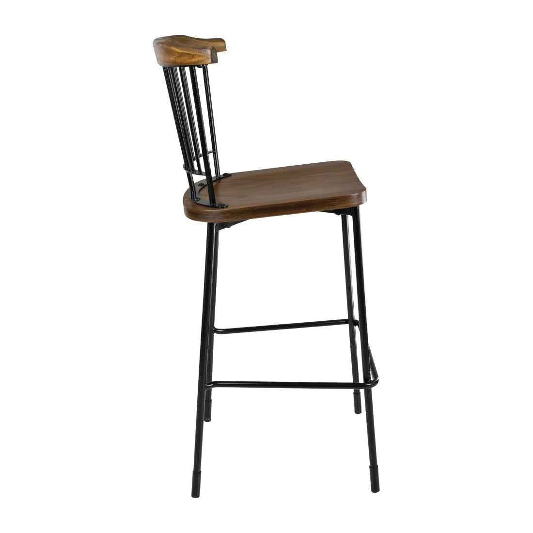 Tabourets hauts Scandi Bolero noirs (lot de 2) — FB873