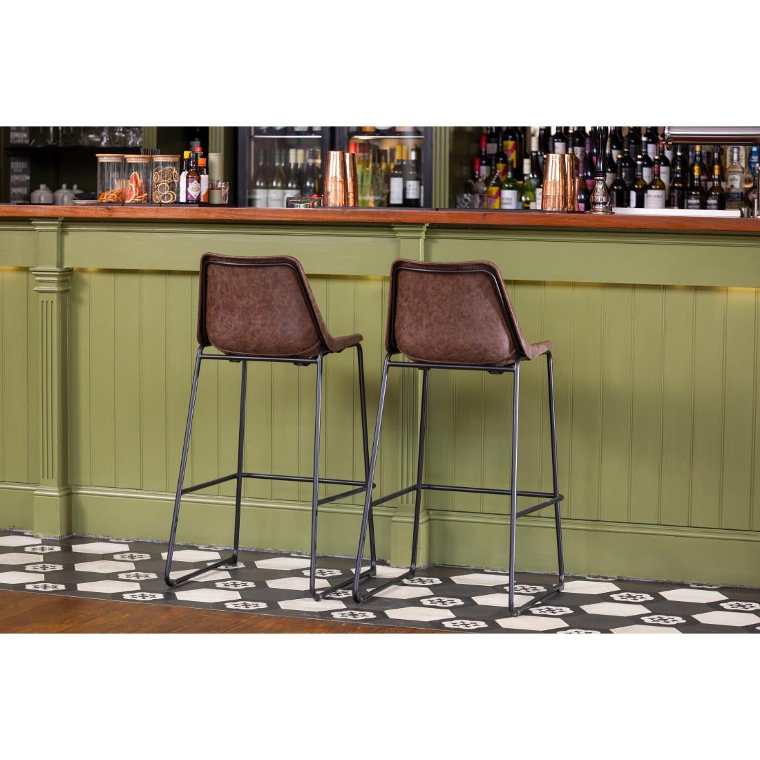 Tabouret haut Bolero Rodeo moka — FB884