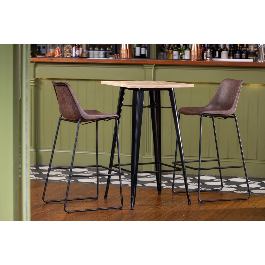 Tabouret haut Bolero Rodeo moka — FB884