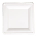 Assiettes carrées en bagasse Fiesta Compostable 261mm (lot de 50) — FC520