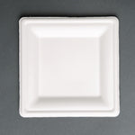 Assiettes carrées en bagasse Fiesta Compostable 261mm (lot de 50) — FC520
