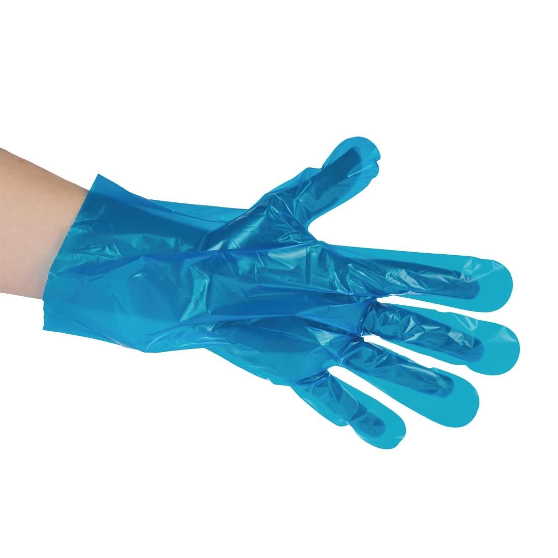 Gants de préparation alimentaire compostables Vegware bleus taille M (lot de 2400) — FD389