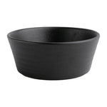 Bols plats ronds texturés Olympia Cavolo noirs 143mm (lot de 6) — FD906