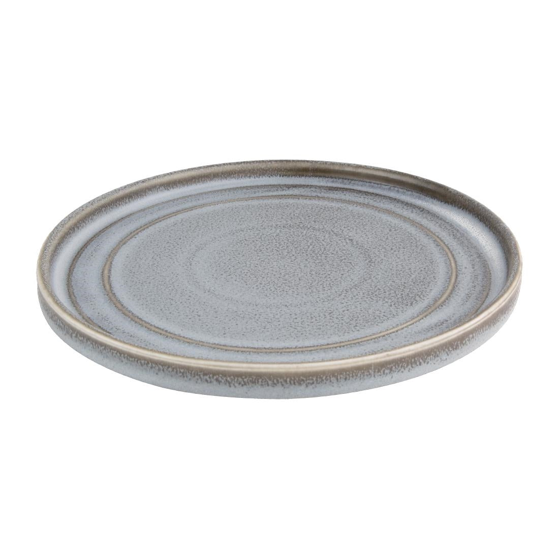Assiettes plates rondes Olympia Cavolo anthracite 220mm (lot de 4) — FD921