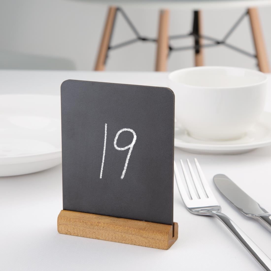 Mini ardoises de table élégantes Olympia 100(H) x 80(L)mm (lot de 4) — FD951