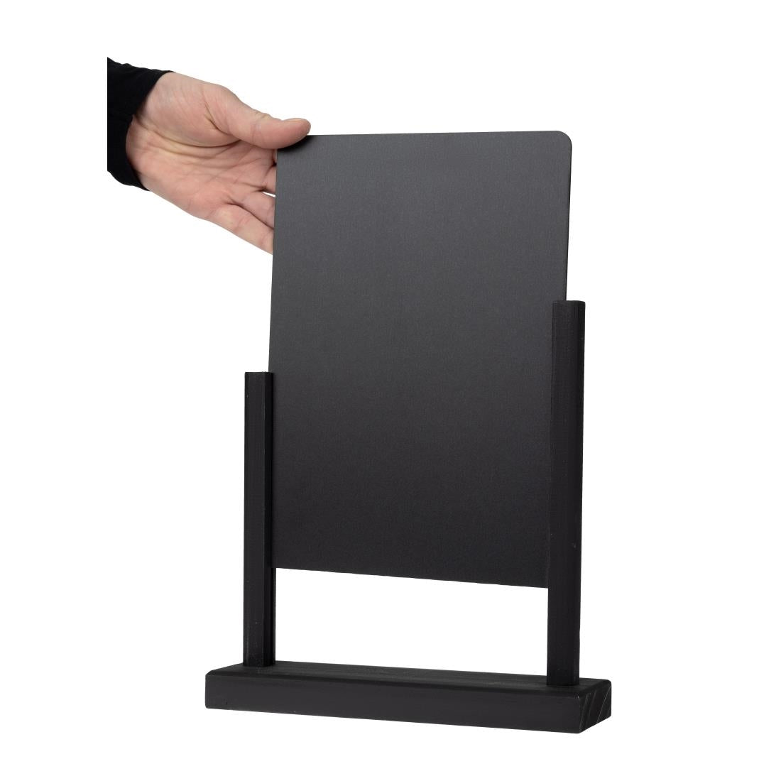 Ardoise de table élégante noire Olympia A4 297(H) x 210(L)mm — FD956