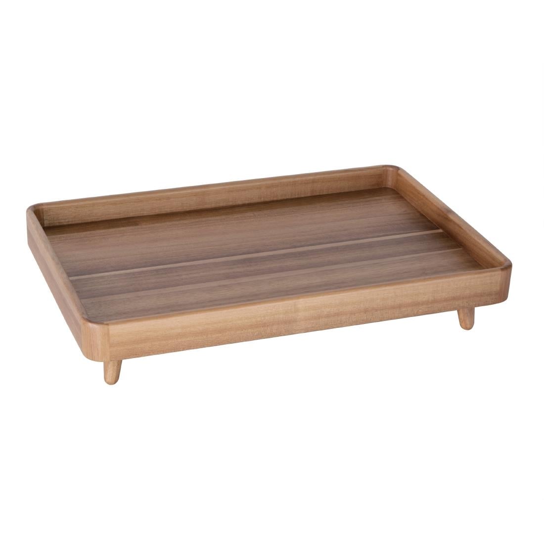 Plateau sur pieds en acacia Olympia GN 1/1 — FE151