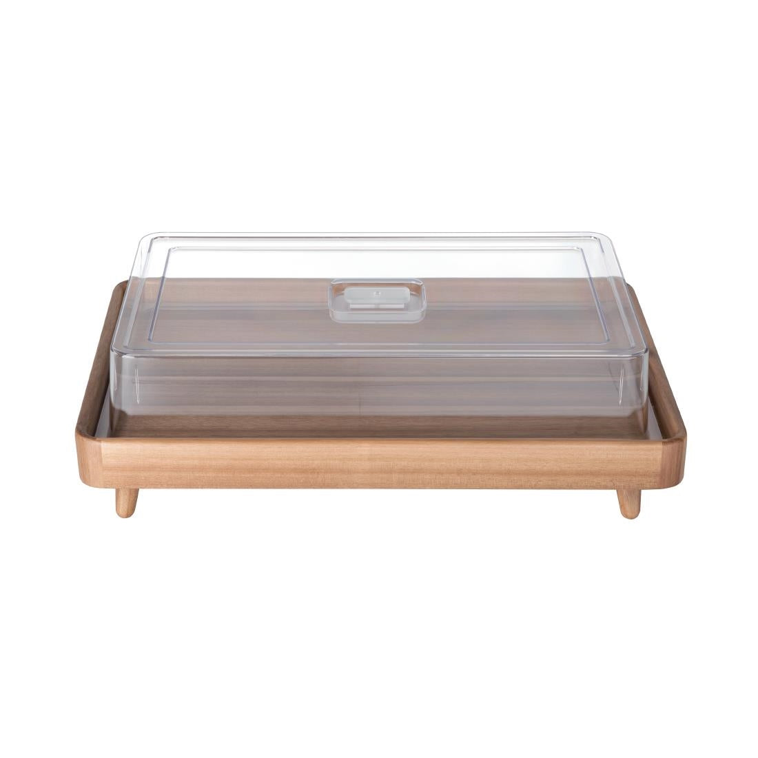 Plateau sur pieds en acacia Olympia GN 1/1 — FE151