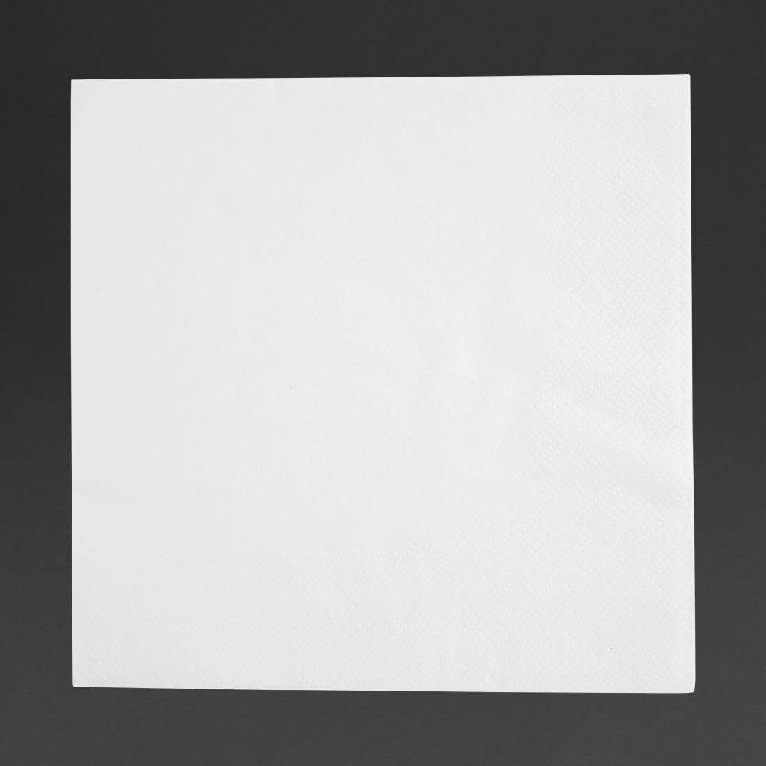 Serviettes cocktail 1 pli format 1/4 Fiesta Recyclable 300mm blanches (lot de 5000) — FE212