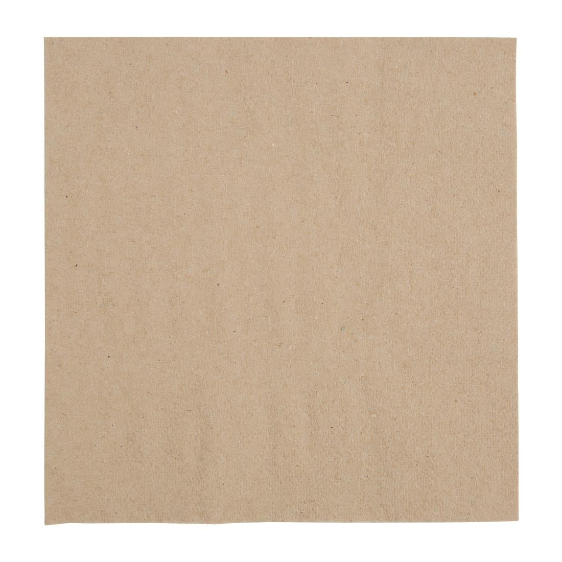 Serviettes snacking 2 plis pliage 1/4 Fiesta Recyclable 330mm kraft (lot de 2000) — FE226