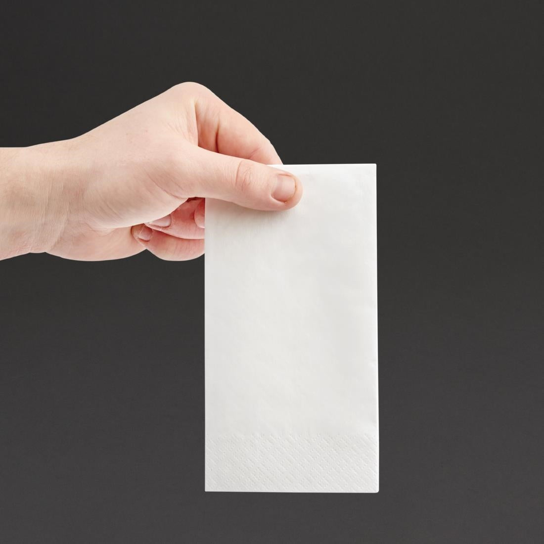 Serviettes snacking 2 plis pliage 1/8 Fiesta Recyclable 330mm blanches (lot de 2000) — FE227