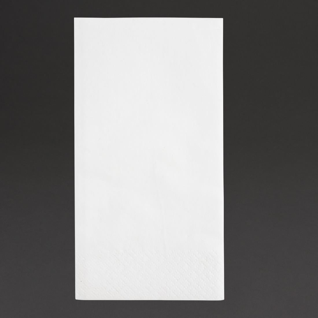 Serviettes snacking 2 plis pliage 1/8 Fiesta Recyclable 330mm blanches (lot de 2000) — FE227