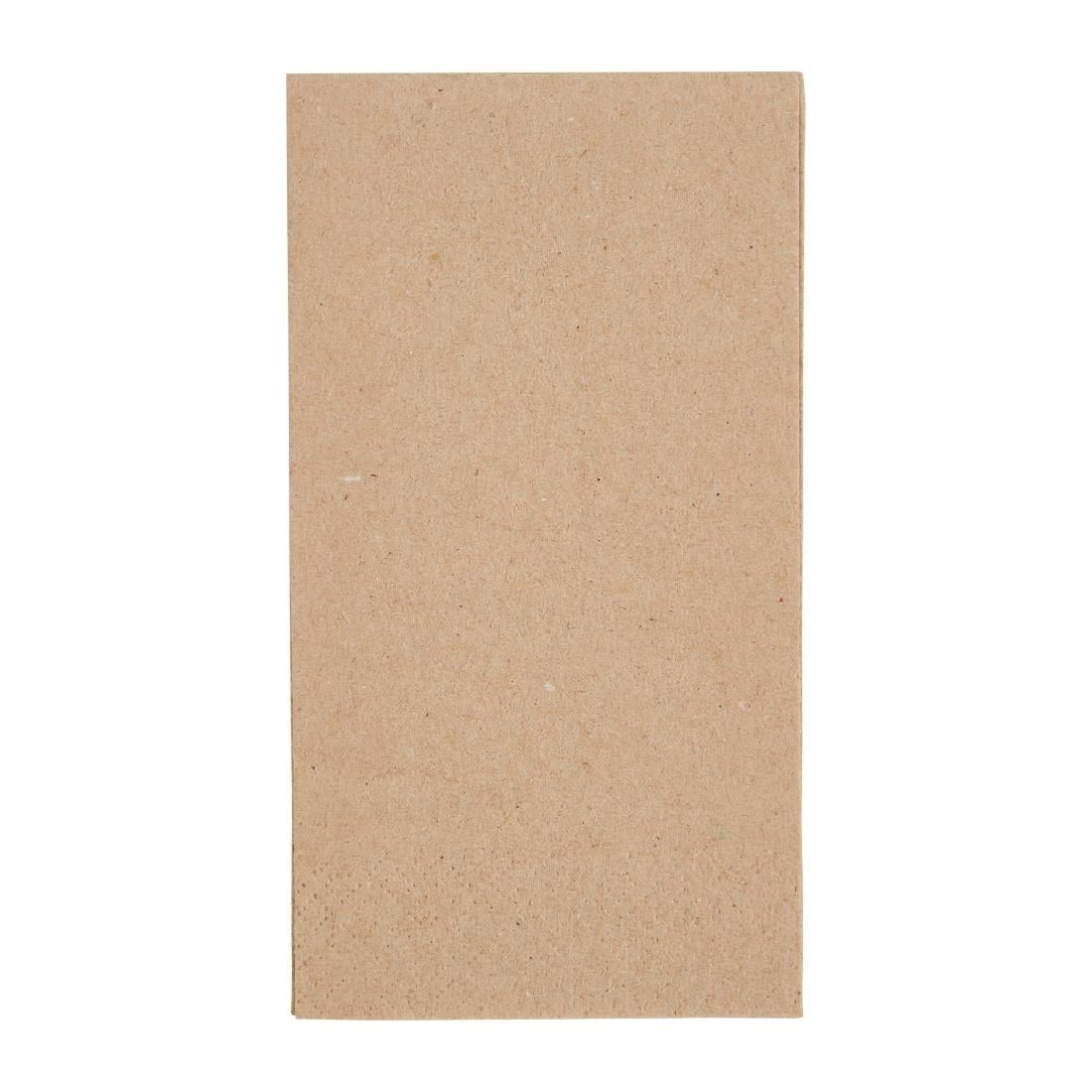 Serviettes snacking recyclées 2 plis pliage 1/8 Fiesta Recyclable 330mm kraft (lot de 2000) — FE234