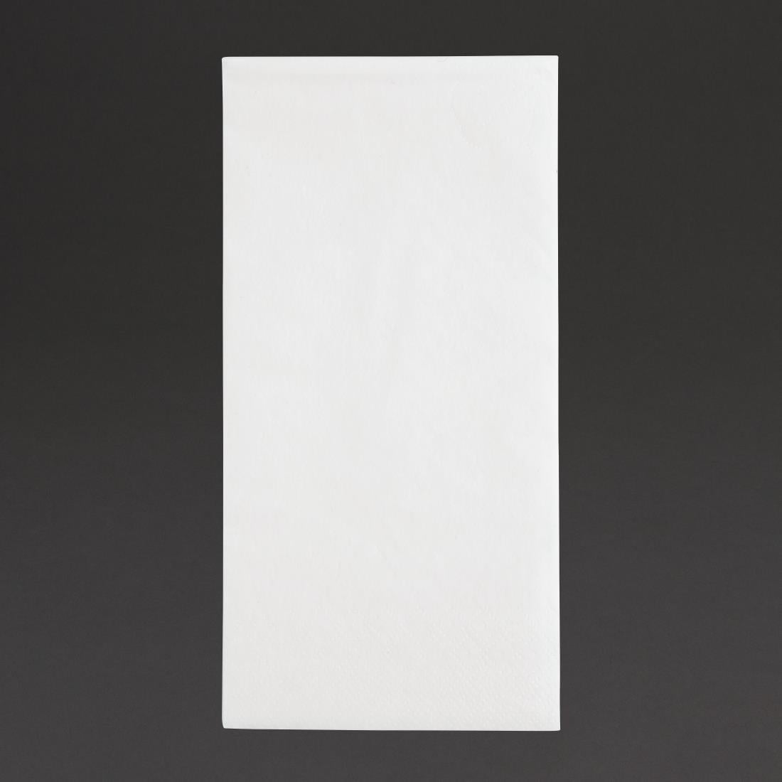 Serviettes dîner 2 plis format 1/8 Fiesta Recyclable 400mm blanches (lot de 2000) — FE243