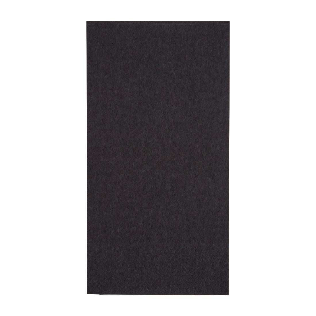 Serviettes dîner 2 plis format 1/8 Fiesta Recyclable 400mm noires (lot de 2000) — FE249