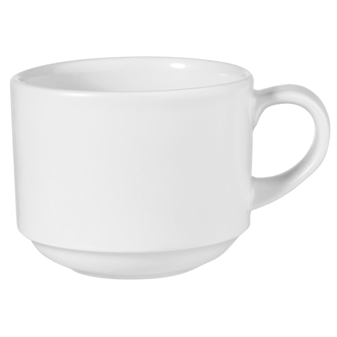 Tasses empilables Churchill White 227ml (lot de 12) — FF635