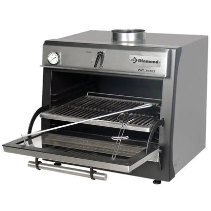 Four-BBQ à charbon GN 1/1 + GN2/4 (75 Kg/h)/Inox CBQ-075/SS