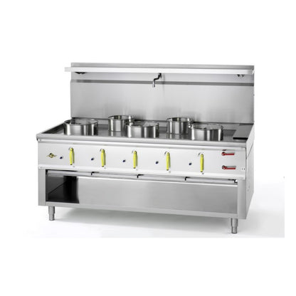 Feux chinois 5 brûleurs dragons C5R JUMBO