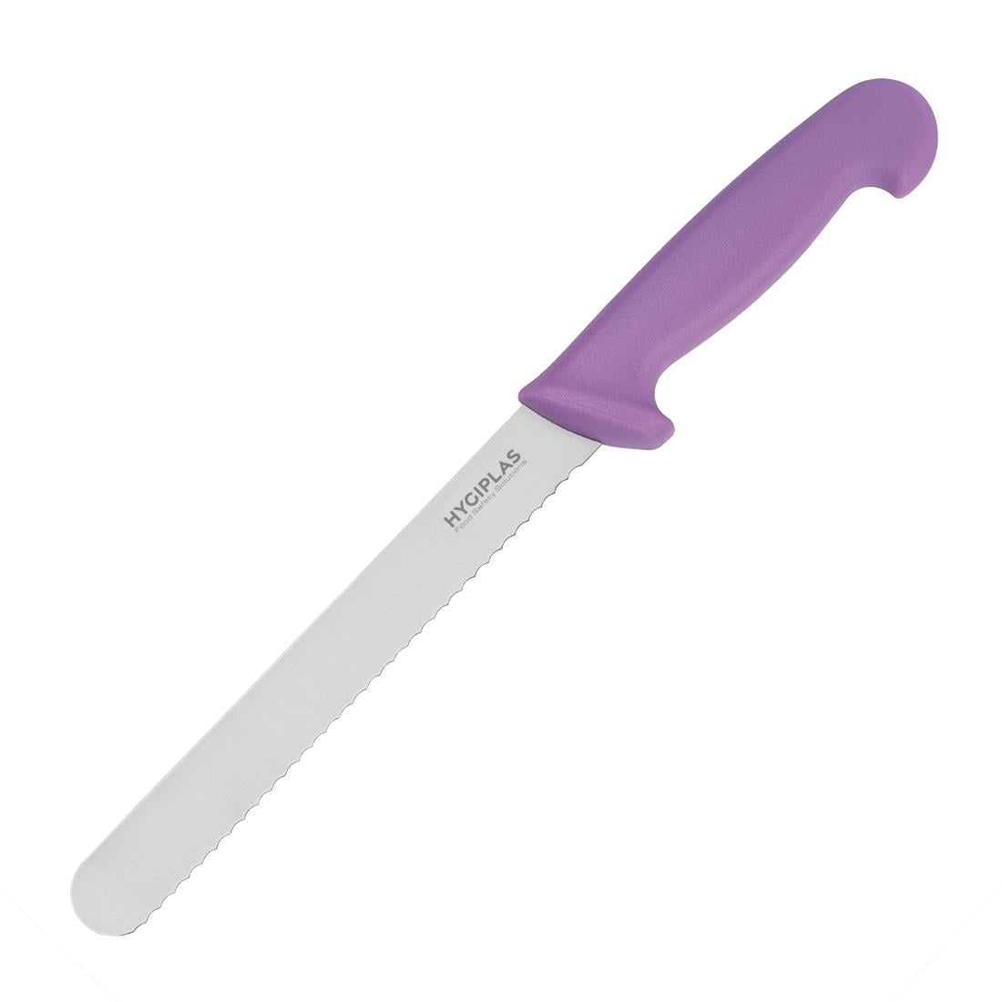 Couteau à pain Hygiplas violet 20cm — FP731