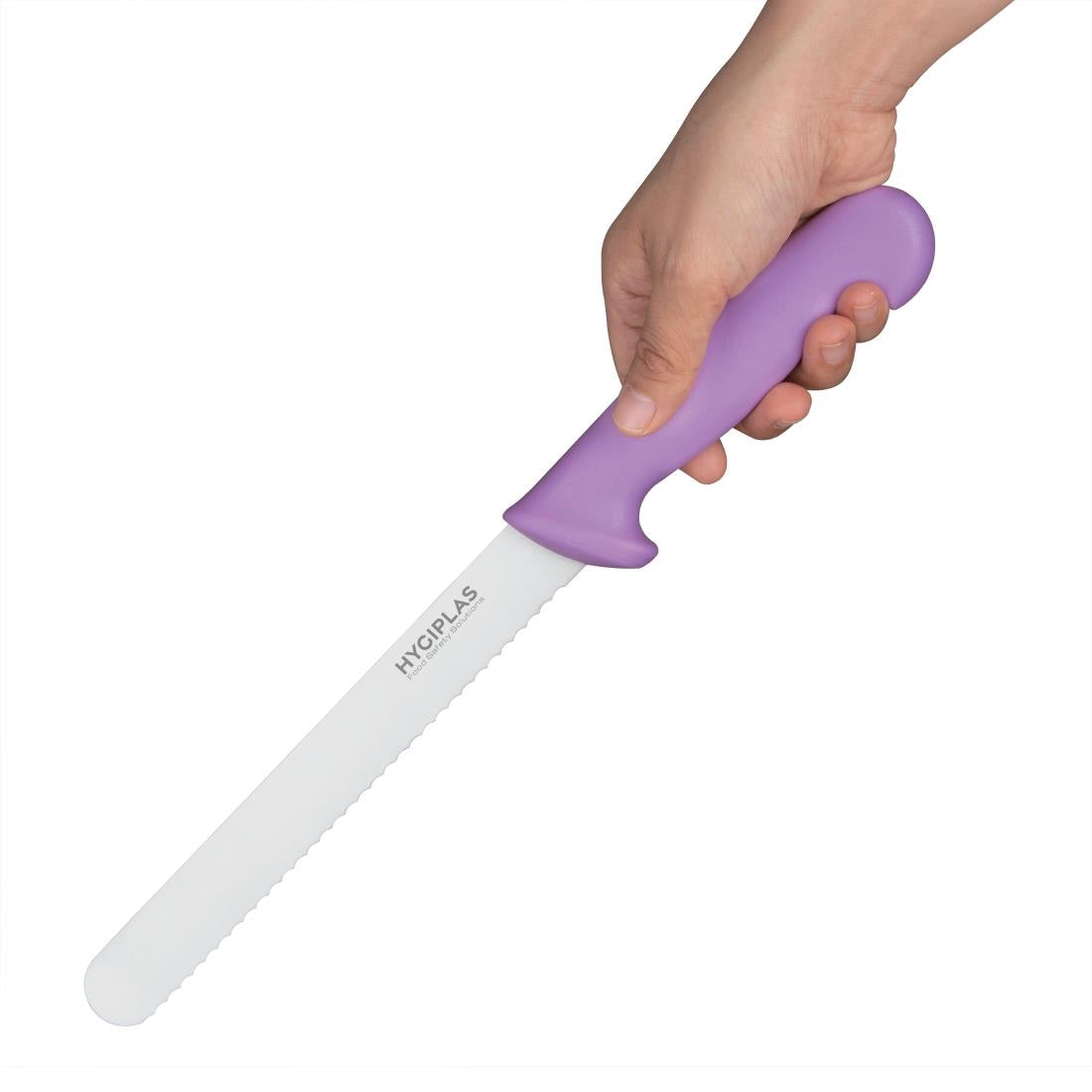 Couteau à pain Hygiplas violet 20cm — FP731