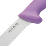 Couteau à pain Hygiplas violet 20cm — FP731