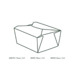Boîtes alimentaires en carton compostable Vegware No.1 700ml (lot de 450) — FP802